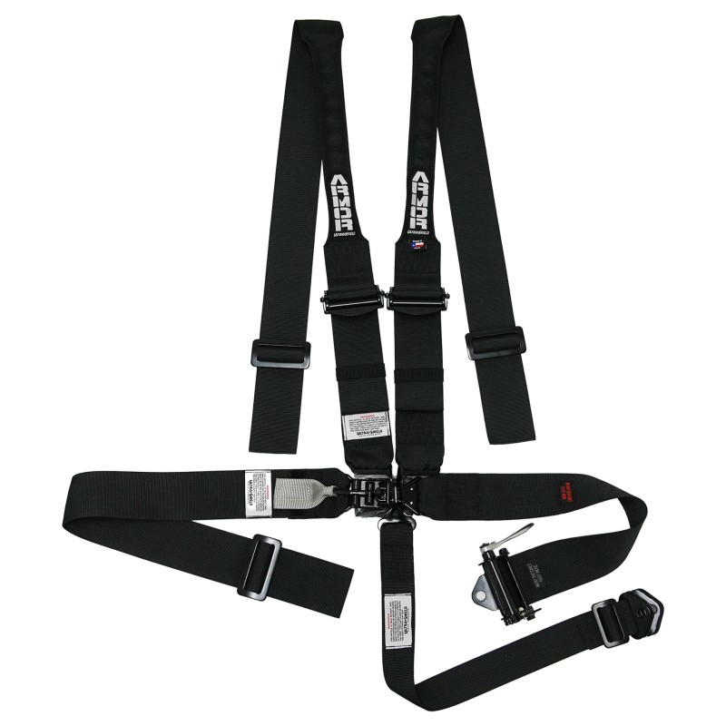 AR22051H - 5 Point Ratcheting Lap Harness System w/ HANS Compatible Shoulders