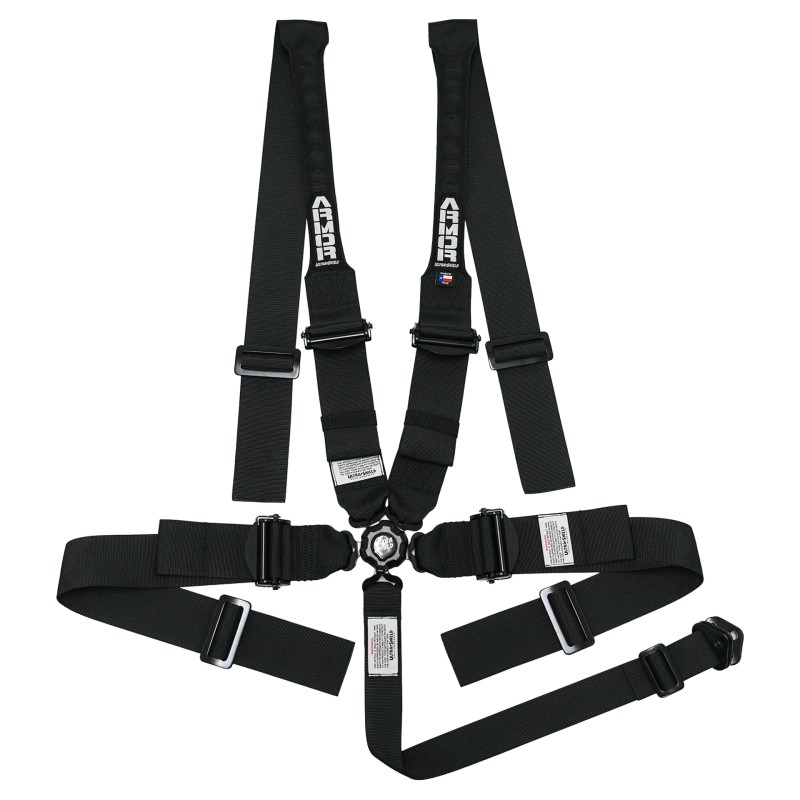 AR22411H - Camlock Harness System, HANS Shoulder, 5 or 6 Point, w Pull Down Lap Adjustment